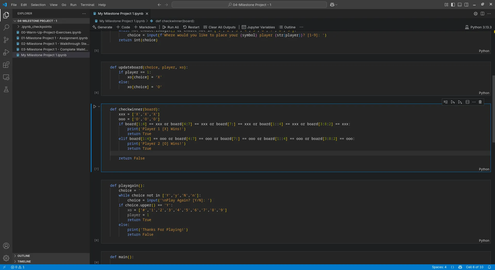 Visual Studio Code đang mở một Jupyter Notebook bằng Python, tích hợp liền mạch giữa code và tài liệu cho công việc khoa học dữ liệu
