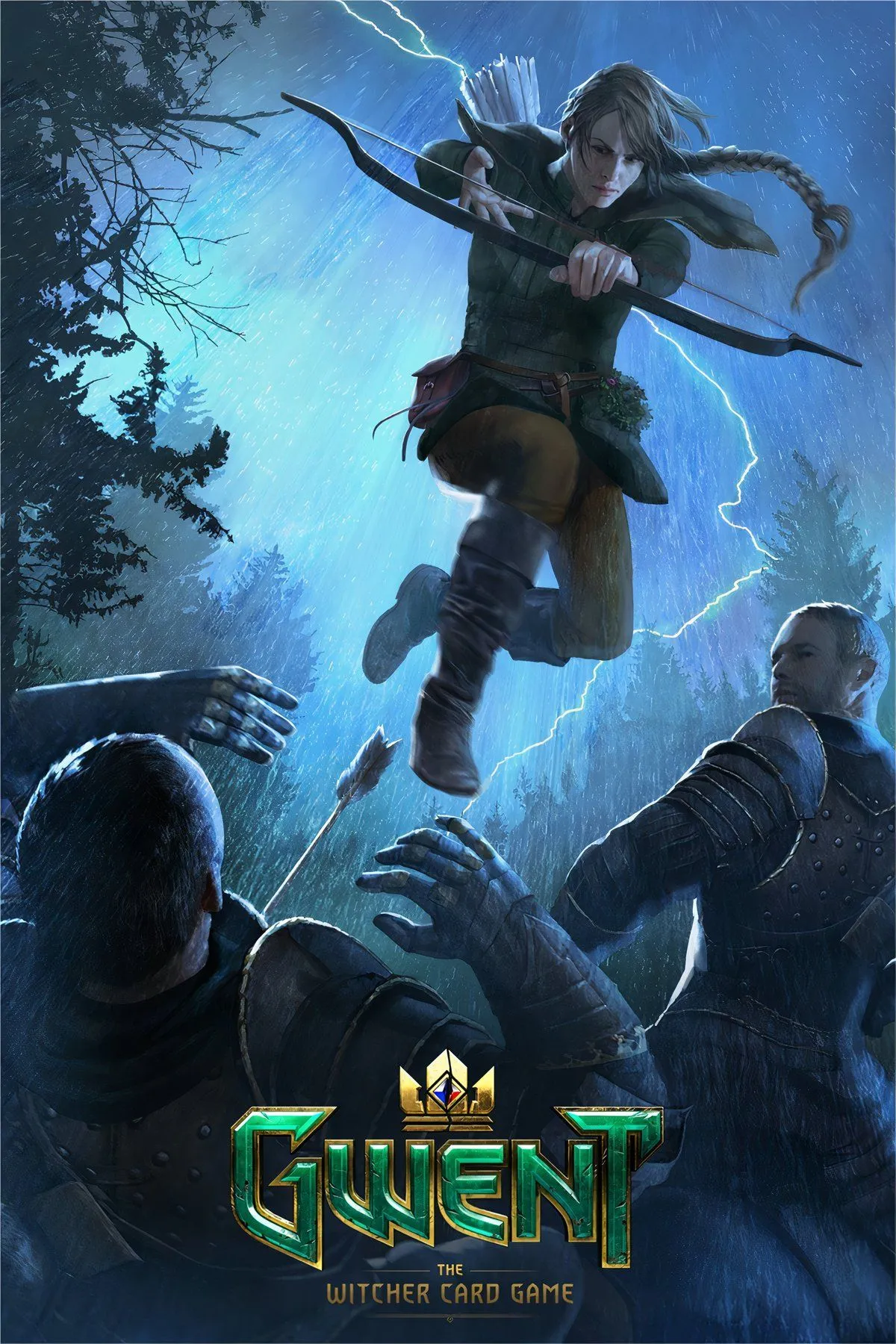 Các lá bài Gwent đặc trưng của The Witcher 3: Wild Hunt trên bàn đấu