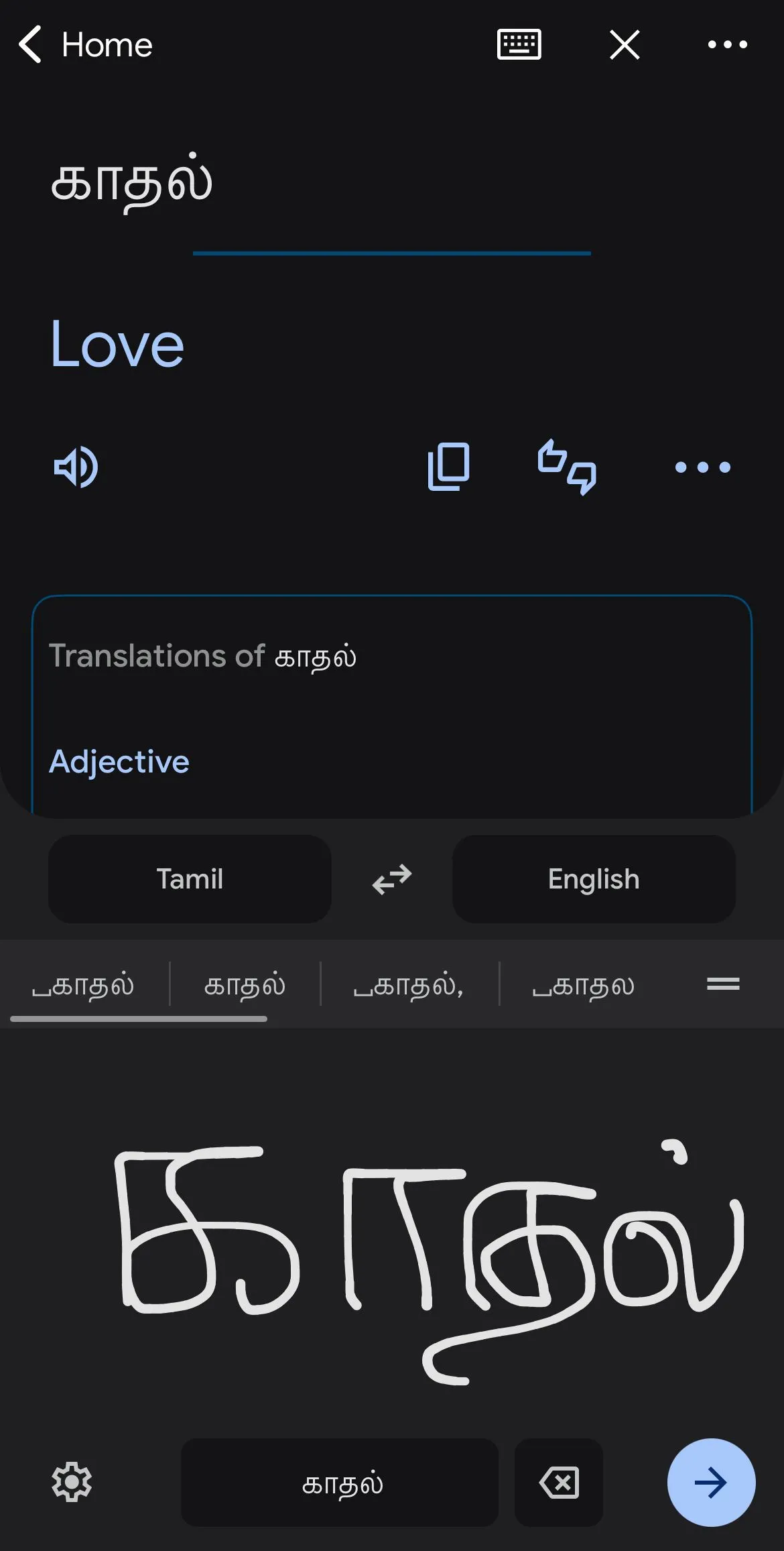 Dịch văn bản viết tay bằng Google Translate