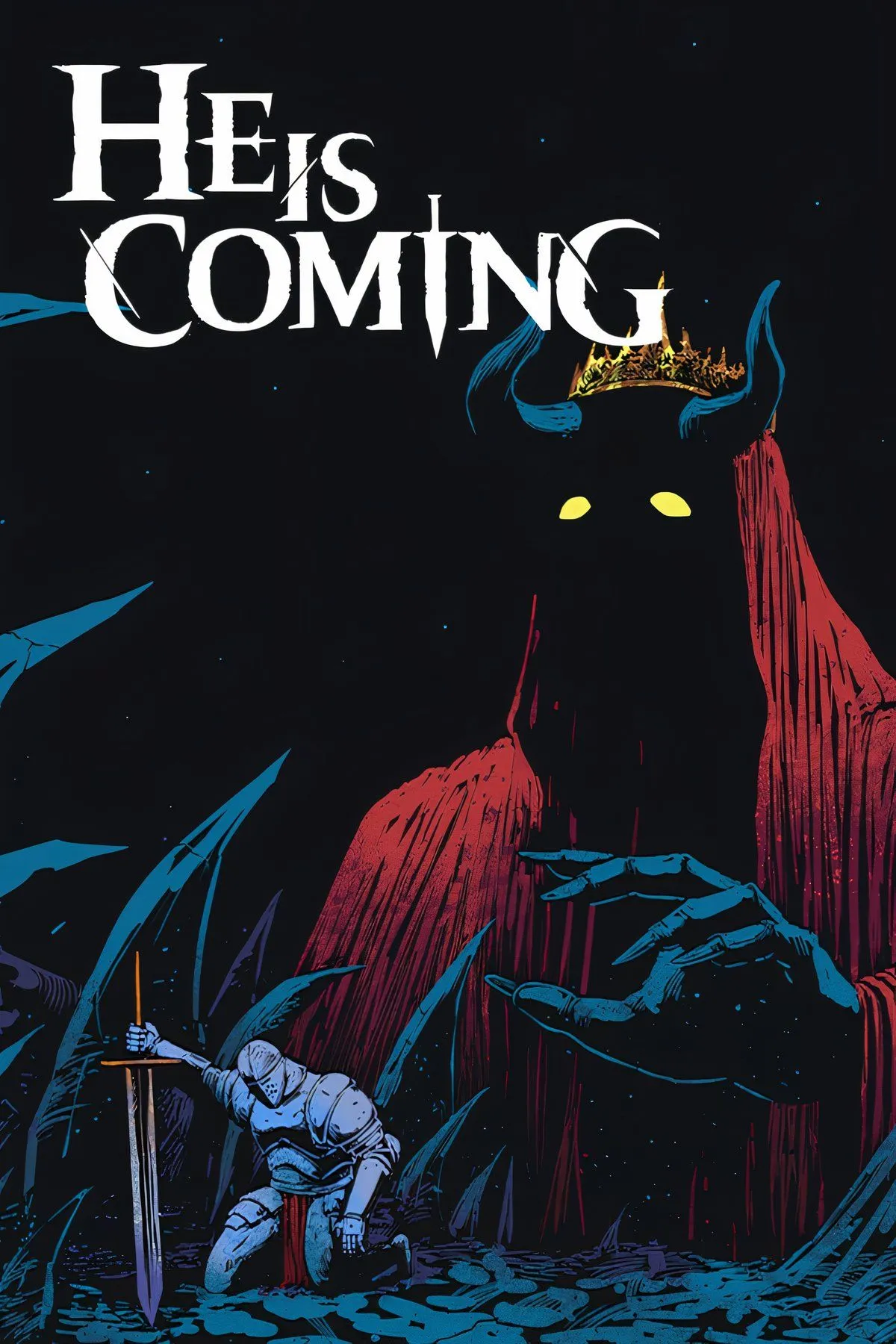 Giao diện game nhập vai roguelike He is Coming với phong cách giả tưởng đen tối