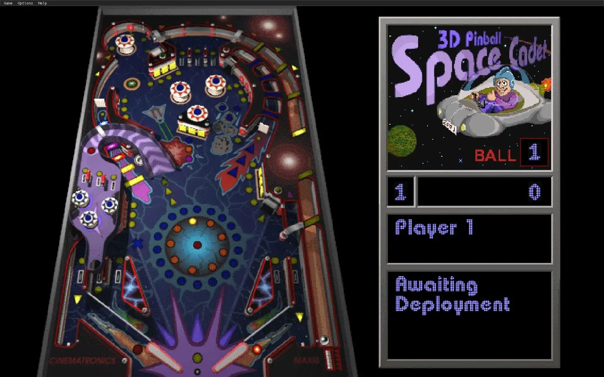 Hình ảnh game Space Cadet Pinball phiên bản Linux