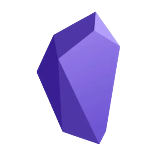 Logo ứng dụng ghi chú Obsidian