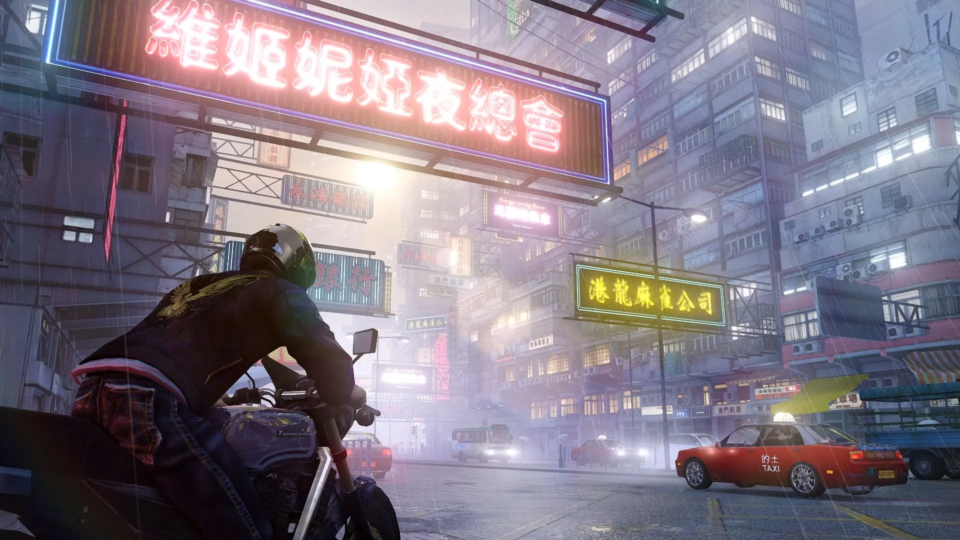 Wei Shen trong một pha hành động võ thuật đường phố căng thẳng trong game Sleeping Dogs Definitive Edition