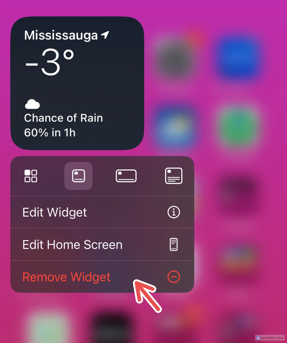 Cách xóa widget không cần thiết khỏi màn hình chính iPhone