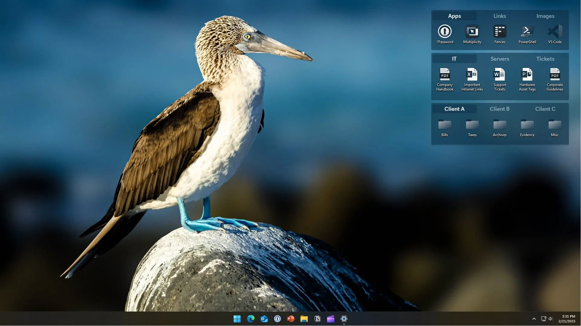 Giao diện phần mềm Stardock Fences 6 trên Windows