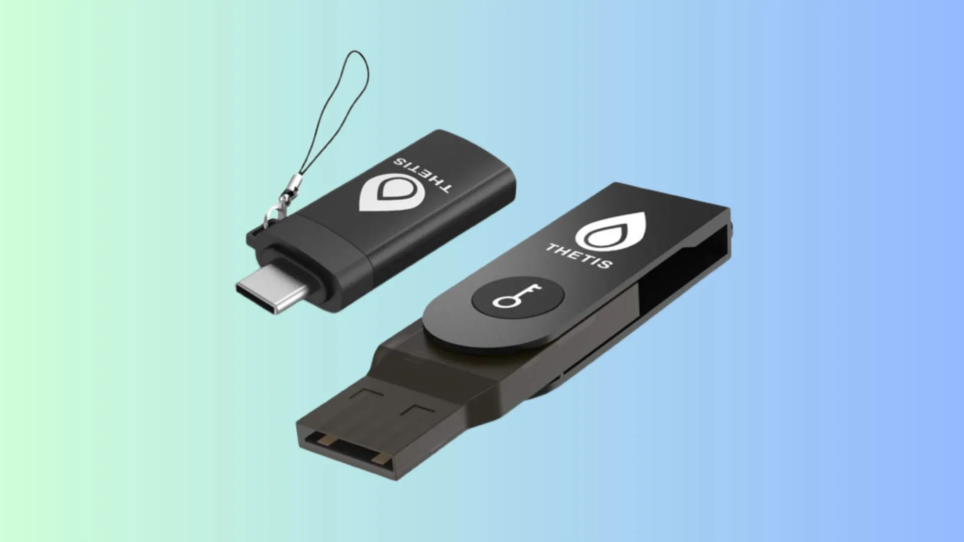 Khóa bảo mật Thetis FIDO U2F với giao diện USB-A, đơn giản dễ dùng