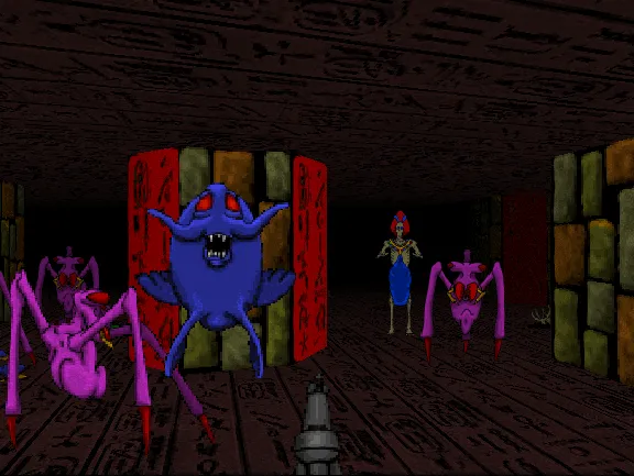 Màn hình giao diện game Pathways Into Darkness, một tựa game FPS phiêu lưu của Bungie trên Mac