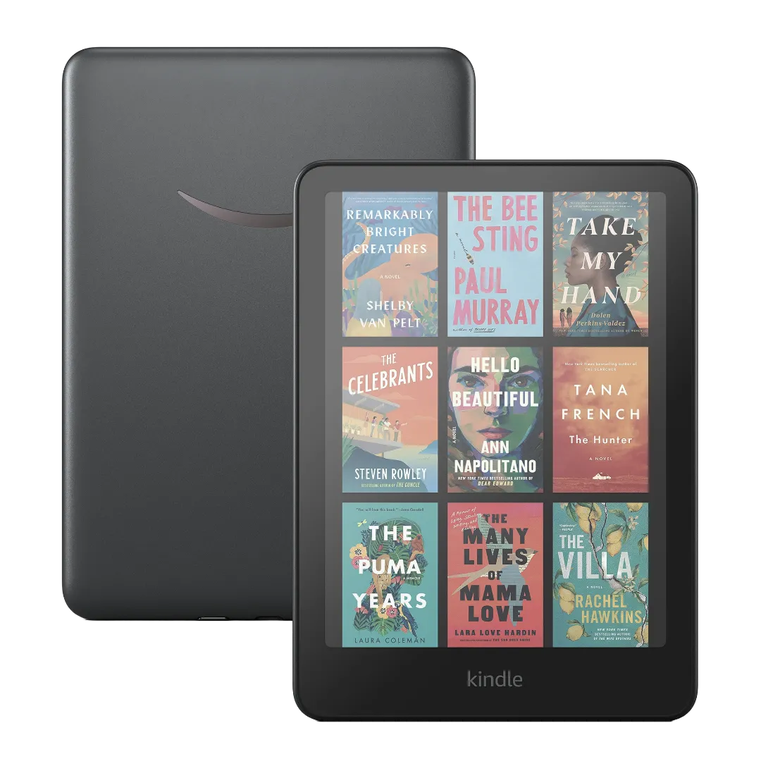 Mặt trước của máy đọc sách Amazon Kindle Colorsoft phiên bản 2024.